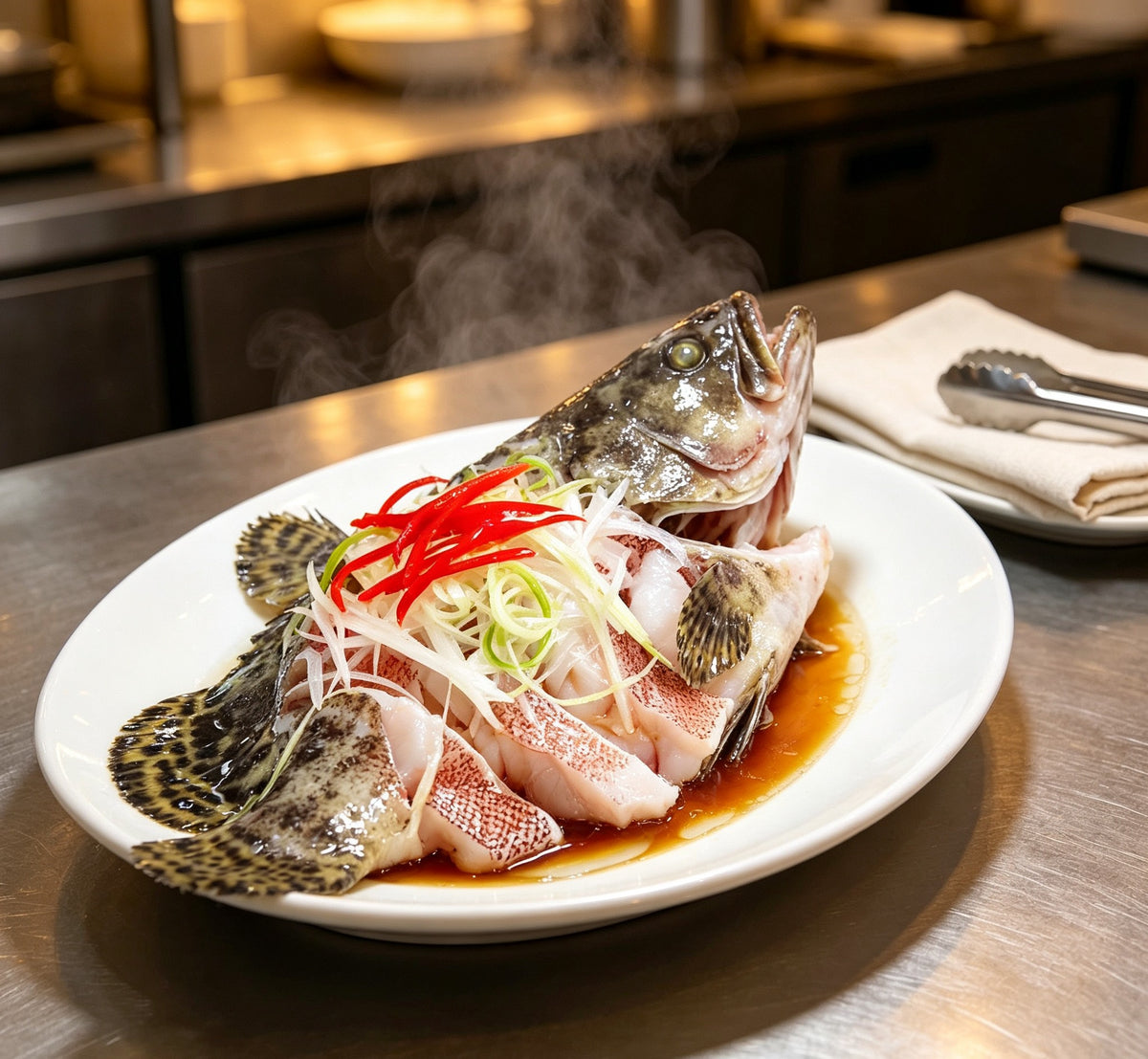 Whole Fish with Ginger and Chili